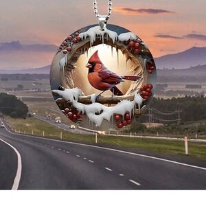 Cardinal Mirror Tag/Keychain